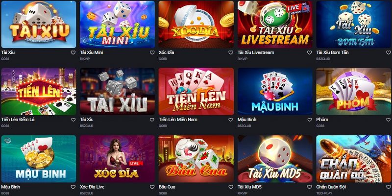 Game Bài Dabet quy tụ loạt game đổi thưởng đình đám